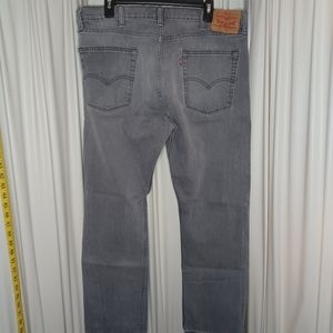 LEVIS 513 W38 L30 Denim Jeans Faded Black